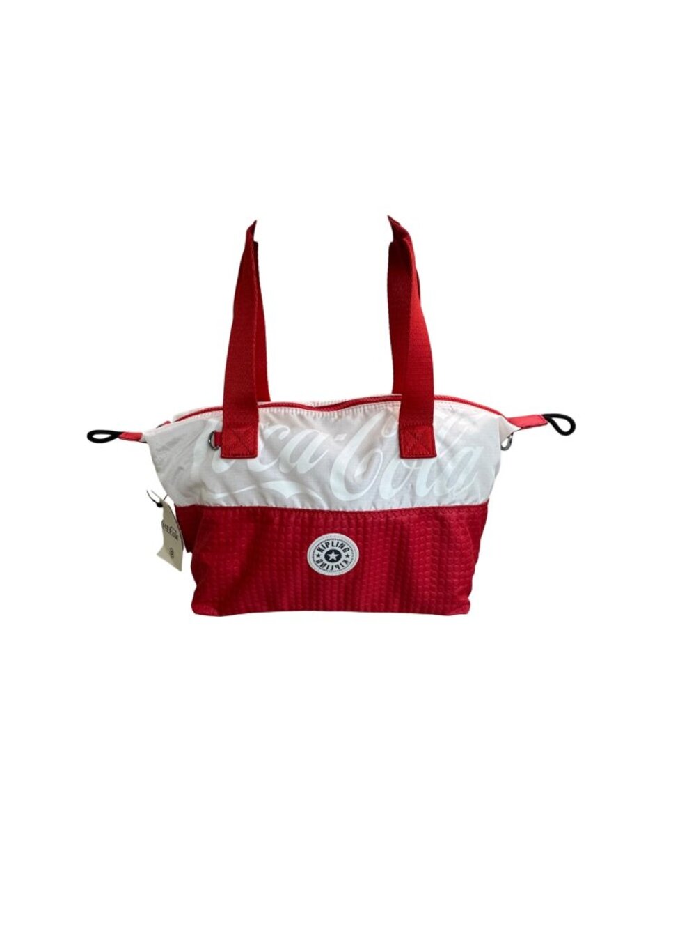 Coca-Cola Kipling Collab White Red Tote Bag Lightweight Durable Coke Advertising